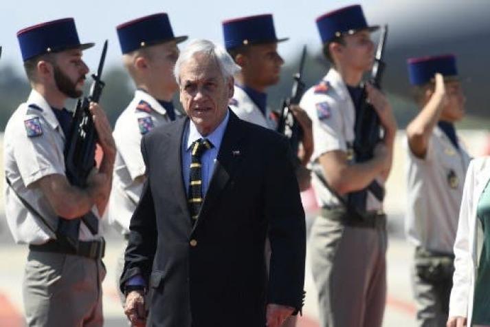 Presidente Piñera arriba a Francia para ser parte de la cumbre del G7