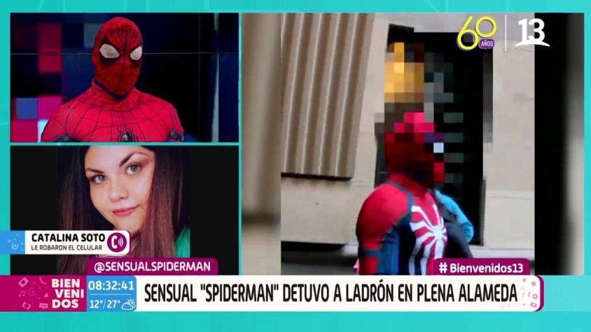 [VIDEO] Víctima de robo relata cómo "Sensual Spiderman" detuvo al delincuente