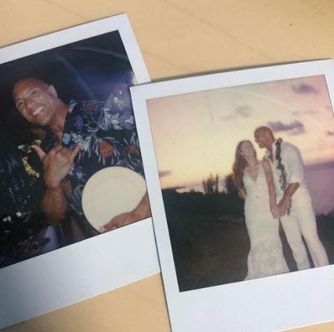 [FOTOS] Esposa de "La Roca" publica inéditas fotografías de su matrimonio en redes sociales