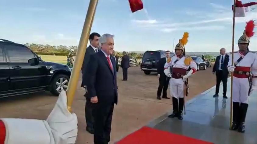 [VIDEO] Presidente Piñera se reúne sorpresivamente con Bolsonaro para coordinar ayuda a la Amazonía