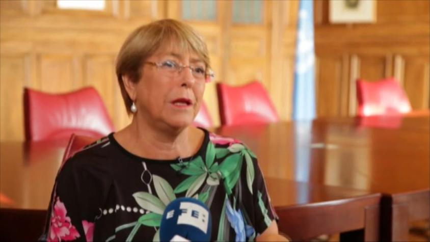 [VIDEO] Michelle Bachelet: "El cambio climático va a generar conflictos y daños a los DD.HH."
