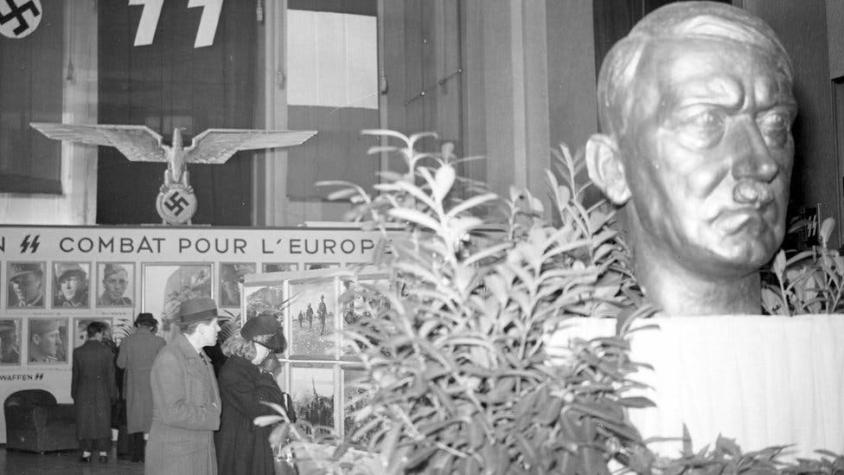El gigantesco busto de Hitler que permaneció escondido por 75 años en el sótano del senado francés