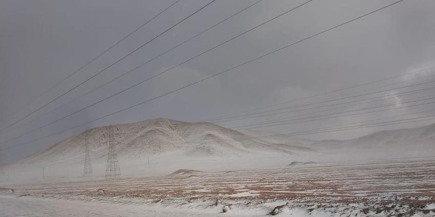 [FOTOS] Reportan caída de nieve en sectores de la Región de Antofagasta