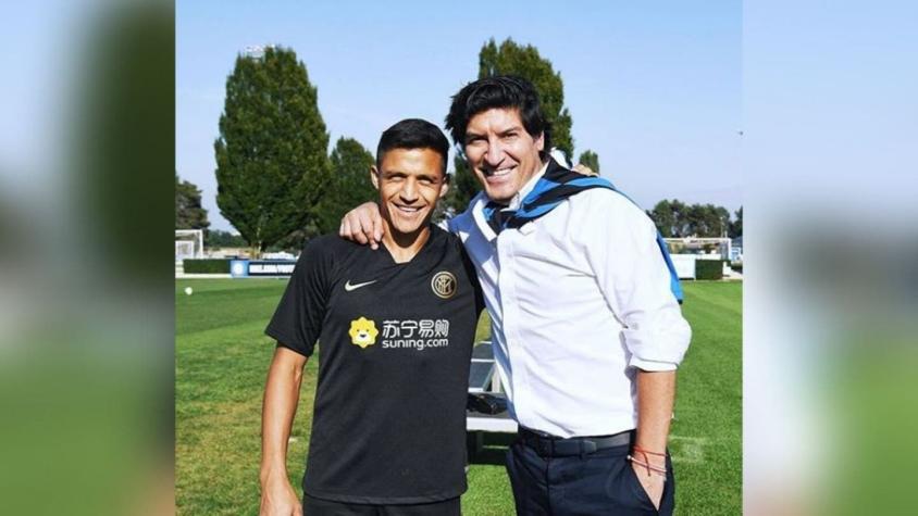 "Dos amigos chilenos": Inter publica foto de Alexis Sánchez con Iván Zamorano en sus redes sociales