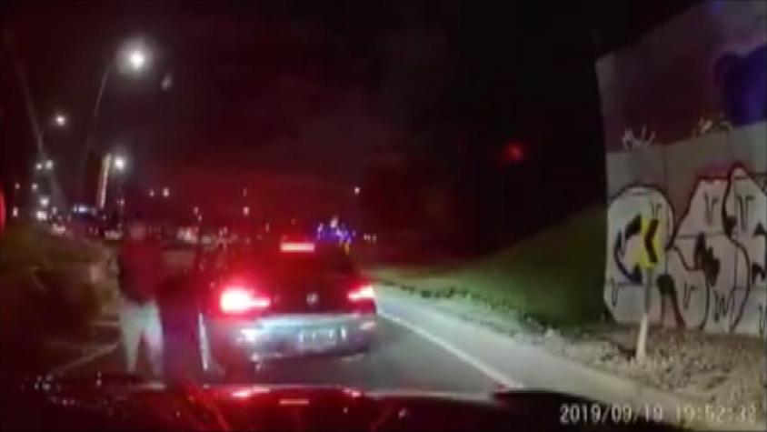 [VIDEO] Querían hacer la "encerrona": Conductor sufrió violento robo frustrado en Quilicura