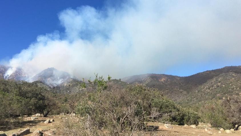 Declaran Alerta Amarilla para Alhué por incendio forestal