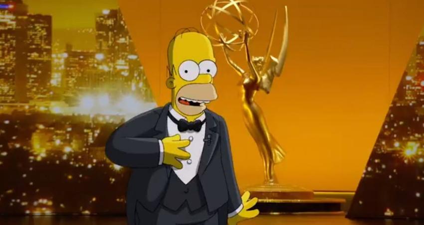 La divertida (y accidentada) aparición de Homero Simpson en los Emmy 2019