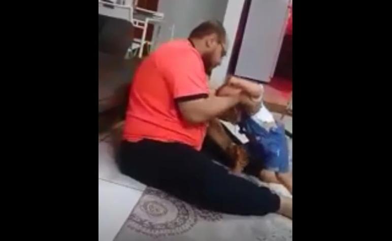 Hombre es detenido tras viralización de video en que golpea a su bebé de solo meses