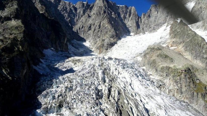 La advertencia de los científicos de que un glaciar del Mont Blanc puede derrumbarse