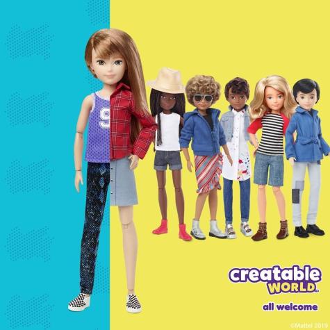 Creatable World: La nueva línea de muñecas de género neutro e inclusivo