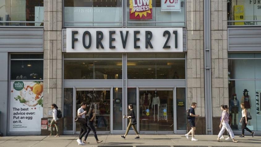 Reportan que cadena de ropa Forever 21 se declara en quiebra