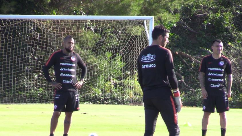 [VIDEO] "La Roja" vivió su tercera jornada de entrenamiento y prepara equipo titular para Colombia