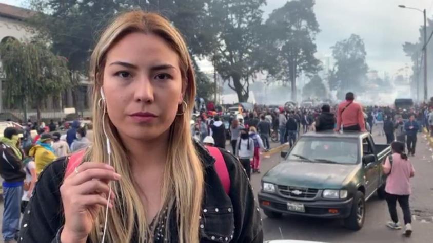 Periodista de Canal 13 es liberada después de 7 horas retenida en Ecuador