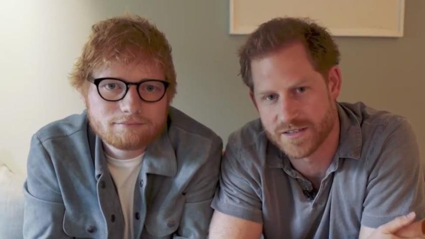 Príncipe Harry y Ed Sheeran: el video viral que grabaron los dos famosos pelirrojos