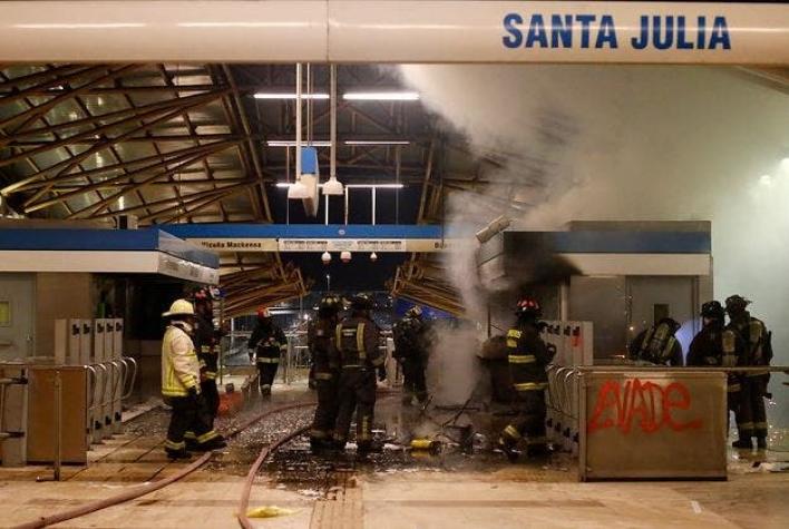 Intendencia fija en 19 las estaciones de Metro afectadas por disturbios