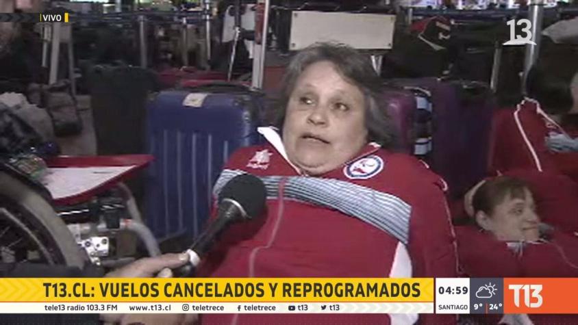 Selección de handball en silla de ruedas sufre retraso en aeropuerto a horas de jugar con Brasil