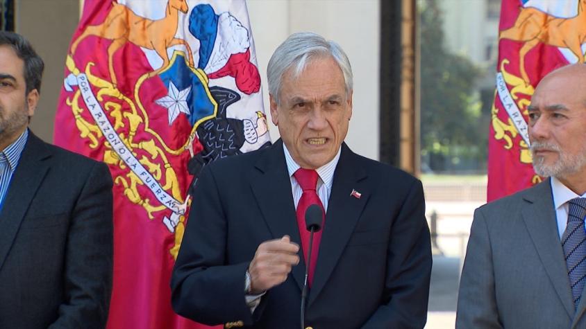 Piñera defiende Estado de Excepción: "La democracia tiene el derecho y la obligación de defenderse"