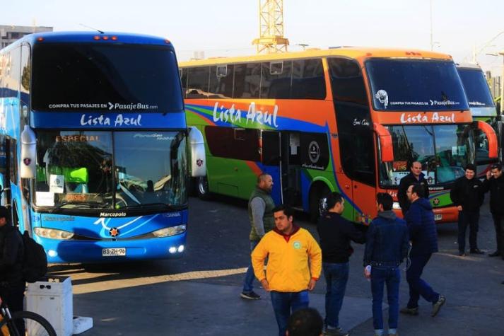 Horario de funcionamiento de los terminales de buses en Santiago para este fin de semana largo