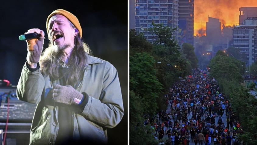 "Estoy inspirado por los chilenos": El potente mensaje de vocalista de Incubus tras manifestaciones