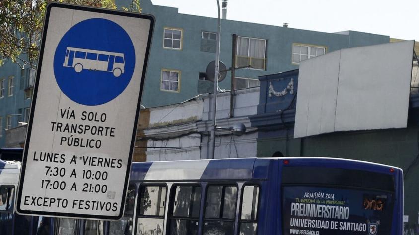 Conductores que hayan circulado por vías exclusivas para transporte público no serán infraccionados