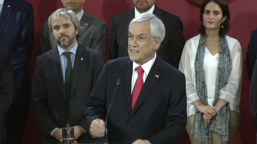 [VIDEO] Así fue el cambio de gabinete de Piñera en medio de las manifestaciones en Chile