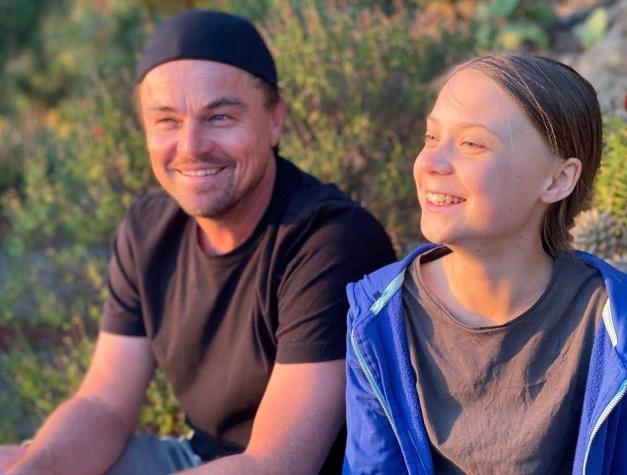 "La historia nos juzgará": El emotivo mensaje de Leonardo DiCaprio en que destaca a Greta Thunberg