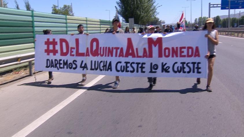 [VIDEO] Marcharon desde Limache hasta La Moneda