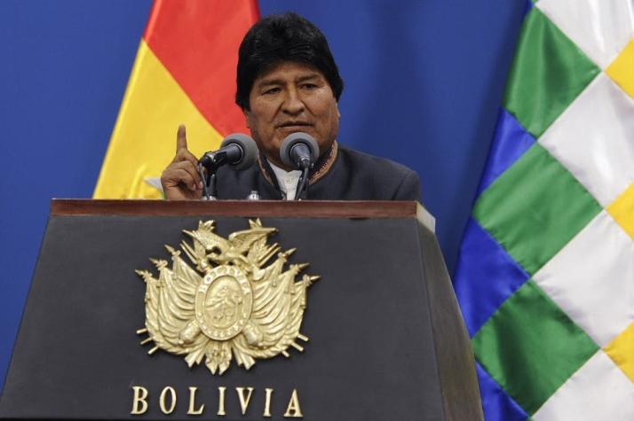 Evo Morales dice que oposición busca "muertos" al pedir apoyo a militares