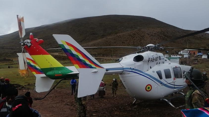 [VIDEO] Helicóptero de Evo Morales sufre "falla mecánica" al despegar en Bolivia
