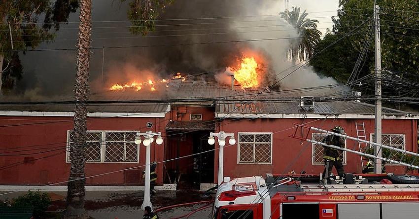 Confirman prisión preventiva para acusado de haber incendiado la Municipalidad de Quilpué