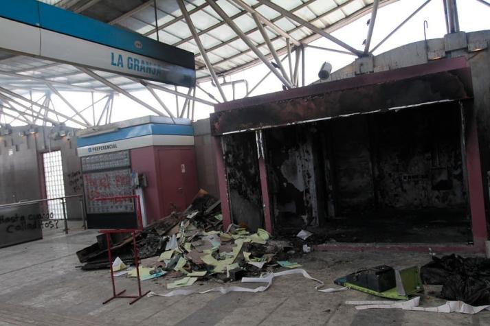 Prisión preventiva para detenido acusado de quemar estación de Metro La Granja