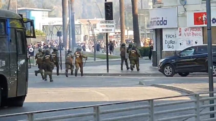 [VIDEO] Joven recibe perdigón en el cuello en Valparaíso: Carabineros inició un sumario