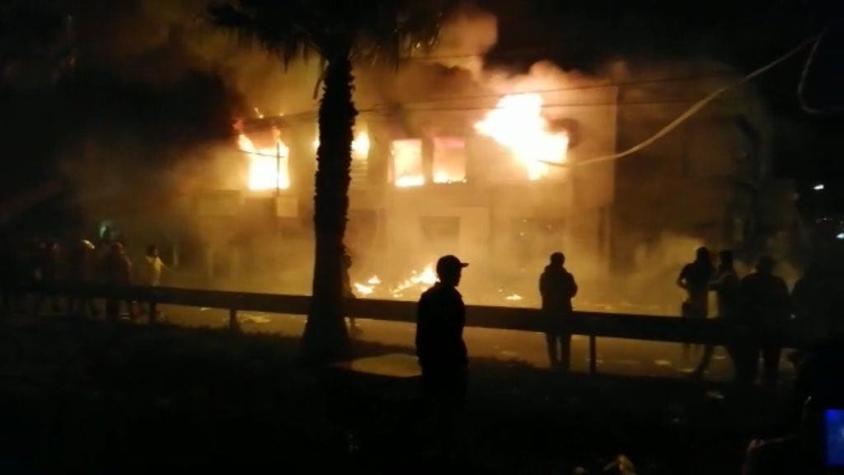 Hospital de Coquimbo sufre saqueo e incendio de parte de sus dependencias