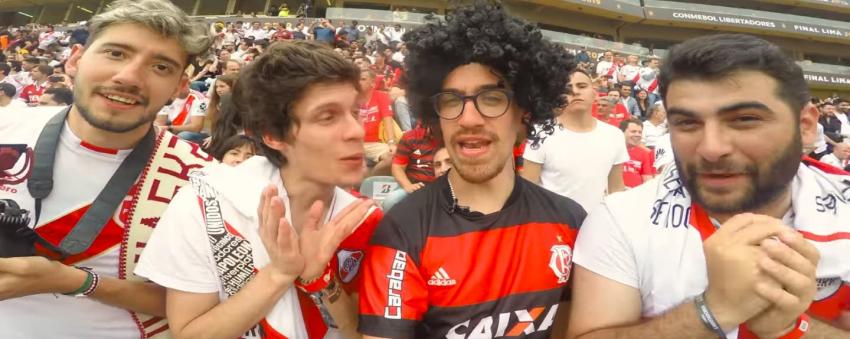 Con burlas y frustración: Así vivieron Los Displicentes en el estadio la final de la Libertadores