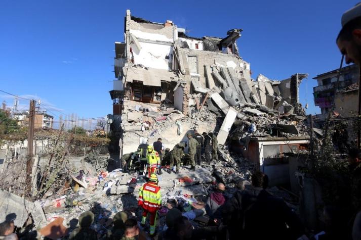 Las primeras imágenes tras el terremoto que dejó al menos 13 muertos en Albania