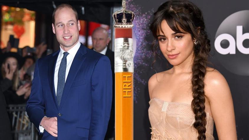 Por qué el lápiz que le robó Camila Cabello al príncipe William puede costar miles de dólares