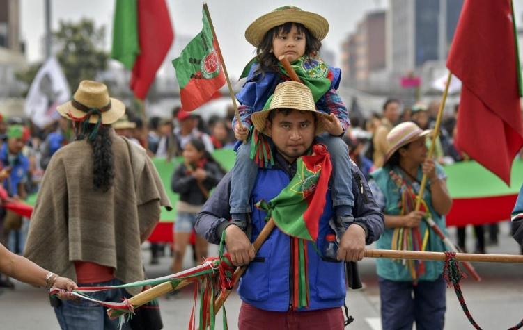 Indígenas lideran nueva jornada de protestas en Colombia