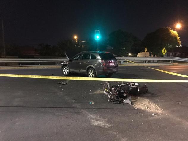 Motorista muere en choque con un automóvil en camino Lonquén