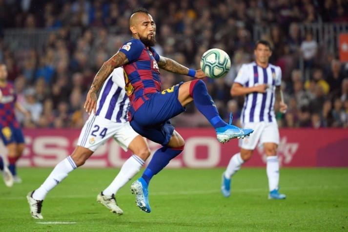 El gol de Arturo Vidal que postula al mejor del mes del FC Barcelona