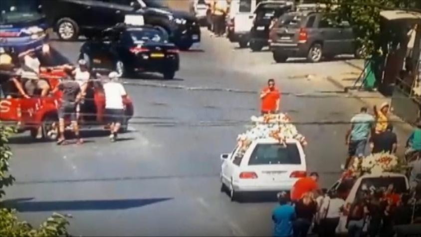 [VIDEO] Temor en Curicó por funeral en medio de disparos y fuegos artificiales