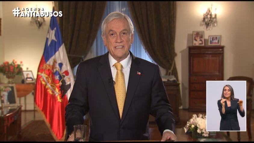 Piñera anuncia Ley Anti Abusos con penas de cárcel para colusiones en artículos de primera necesidad