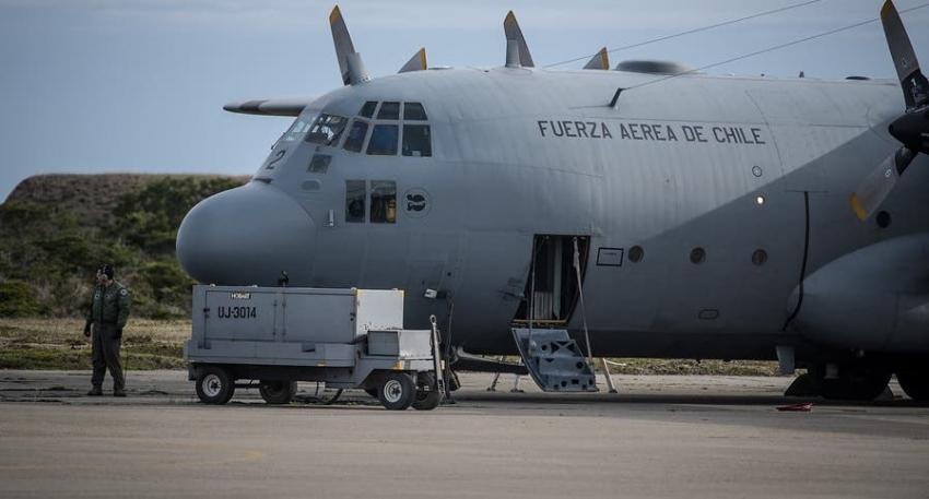 Encuentran restos de pasajeros del avión de la FACh Hércules C-130