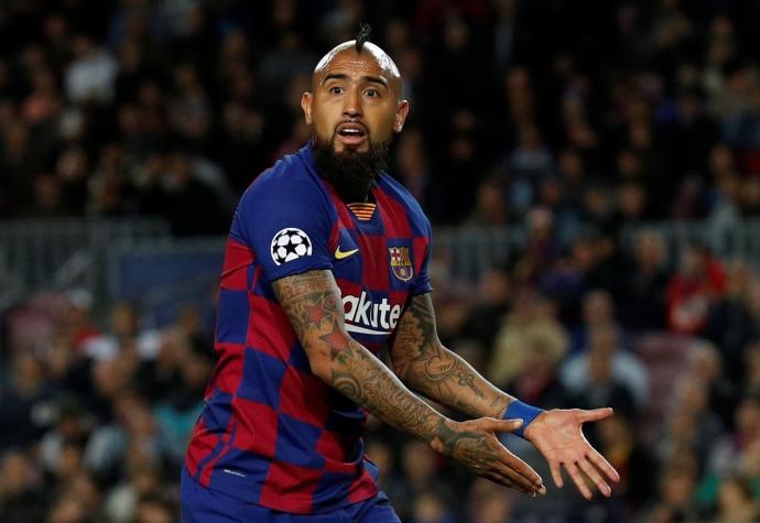 Vidal jugó poco más de diez minutos en empate del Barcelona ante la Real Sociedad