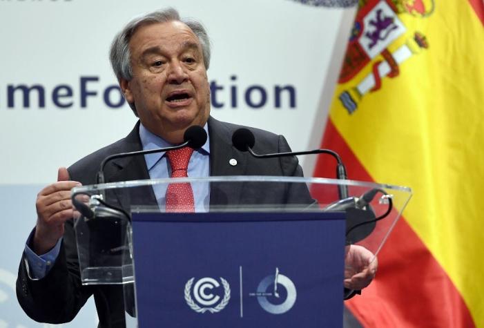 Jefe de la ONU dice estar "decepcionado" por la COP25 y lamenta la "oportunidad perdida"