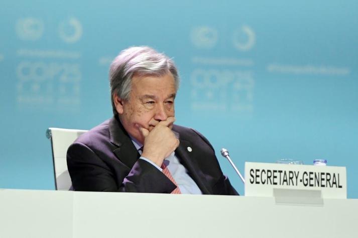 Jefe de ONU dice estar "decepcionado" por la COP25 y lamenta la "oportunidad perdida"