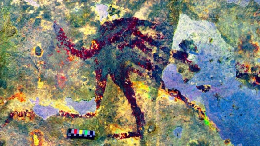 [VIDEO] Descubren la pintura rupestre más antigua de la humanidad