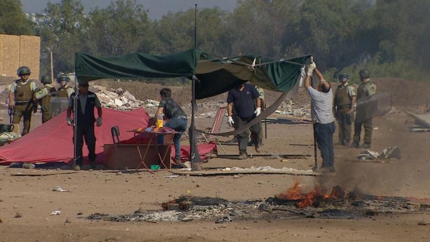 [VIDEO] Desalojan 110 familias de campamento del Parque de la Familia