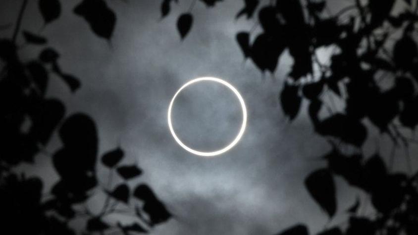 Eclipse anular solar: la espectacular imagen del "anillo de fuego", el último eclipse de la década