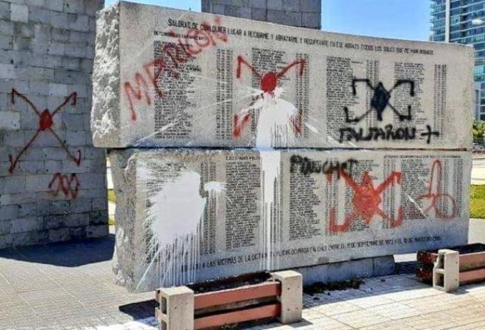 Vandalizan memorial de Detenidos Desaparecidos en Concepción