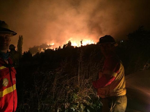 [VIDEO] Continúa la alerta roja por incendio forestal en Laja